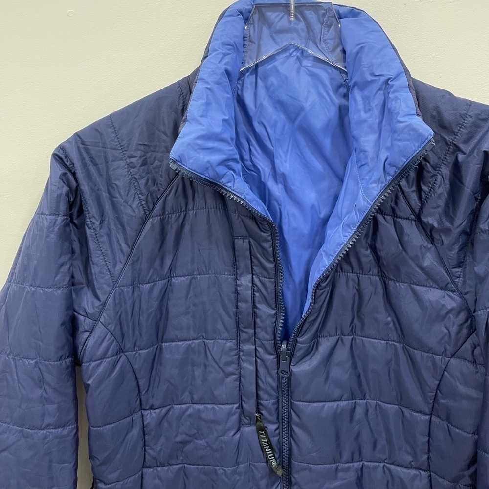 Columbia Women’s Reversible Tech Interchange Titanium Blue Size Small Winter - Picture 5 of 11